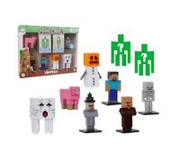 Bizak Minecraft Toppez 64110034-1 Lot de 8 Figurines de 5 cm avec 2 Figurines Surprise, Produit Officiel, 16 modèles à Collectionner, pour Fans et Enfants à partir de 8 Ans
