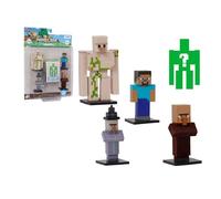 Bizak Minecraft Toppez Édition spéciale Pack de 5 Figurines Stdo.4, poupées de 5 cm avec 1 Figurine Surprise, Produit Officiel, 16 modèles à Collectionner, pour Fans et Enfants à partir de 8 Ans
