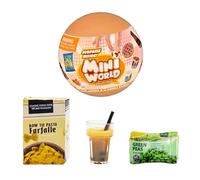 Bizak Mini World 64509001 Kit Essentiel, Capsules Surprises avec Mini Objets à Collectionner, Aliments et conserves, 72 Articles pour Jouer et Collectionner, garçons et Filles à partir de 6 Ans