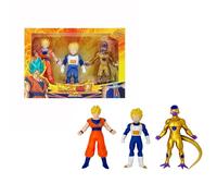 Bizak Monster Flex Dragon Ball 64390231-2 Lot de 3 Figurines Super Extensible et élastique, 12 à Collectionner, pour Adultes, Fans et Enfants à partir de 4 Ans