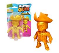 Bizak Monsterflex 64390006-15 Stumple Guys, Jeu vidéo, Capitaine doré, Super Extensible et élastique, 15 cm, 16 modèles à Collectionner, pour Adultes collectionneurs et Enfants à partir de 4 Ans