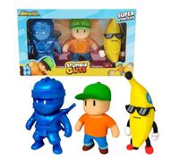 Bizak MONSTERFLEX Stumble Guys 64390005-1 Lot de 3 Figurines du Jeu vidéo Extensible et élastique, 25 cm, à Collectionner, pour Adultes, Enfants de Plus de 6 Ans