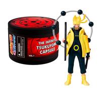 Bizak Naruto Tsukuyomi Infini Capsule Surprise, Figurine à Collectionner de 7 cm avec Accessoire et Base d'exposition, 8 Personnages à Collectionner, +6 Ans, (64111305)