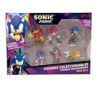 Bizak – Ensemble de figurines Sonic Deluxe – 8 unités, 6,5 cm, multicolore, enfants