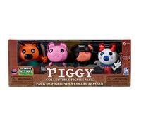 Bizak Piggy Pack 4 Figurines, passez-Vous de Peur avec ce Pack Incroyable de Figurines de 8 cm, chacun avec Son Arme pour être Le Gagnant du Match, Profitez Seul ou Entre Amis et Profiter (64238151)