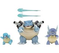 Bizak Pokemon 63222773 Multipack Evolution Triple, Évolution de Squirtle y Compris Wartortle et Blastoise, Les Figurines grandissent Selon l'évolution, de 5, 8 et 12 cm, à partir de 4 Ans