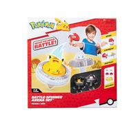 Bizak Pokémon 63224403 - Jeu de Combat pour Jouer avec Les lanceurs des Personnages - Toupies en Forme de Pokeball Qui se lancent avec Une Corde