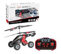 Bizak Sky Wheels 62004777 Fantastique hélicoptère Radio contrôle Infrarouge 2 canaux avec Roues, conduisez-Le sur Le Sol ou volez dans l'air à partir de 8 Ans