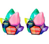 Bizak Sonic 64110901 Prisma Capsule Surprise Boîte avec 1 Mini Figurine articulée à Collectionner des Personnages du Jeu vidéo Sega, 8 différents, 7 cm, 3 Ans (Lot de 2)