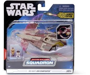 Bizak Star Wars 62610014 Micro Galaxy Squadron Vaisseau Delta 78 Jedi Starfighter avec 2 Figurines