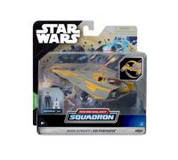 Bizak Star Wars Micro Galaxy Squadron Anakin Skywalker's Jedi Starfighter - Véhicule de Classe Starfighter de 12 cm avec Figurines de 2,5 cm (62610039)