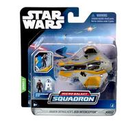 Figurine du vaisseau intercepteur Jedi d'Anakin Skywalker Star Wars Micro Galaxy Squadron 8 cm Multicolore G