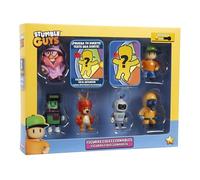 Bizak Stumble Guys 64112072-5 Lot de 8 figurines d'action Boxing Roo + Mr Stumble, personnages à collectionner, licence officielle du jeu vidéo de démolition, fans pour adultes et garçons ou filles de