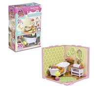 Bizak Suite Spaces 64554116 - Set de Salle de Bain modulaire Personnalisable avec Meubles et Accessoires, Comprend 20 Accessoires et papiers décoratifs pour Filles à partir de 6 Ans