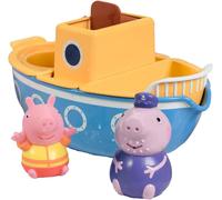 Bizak Tomy E73414 Le Jouet Bateau de Papy Pig - Bain Peppa en 4 Parties avec Arroseurs Amovibles et Moulin à Eau Convient aux garçons Filles Agés 18 Mois ou Plus., Multicolore