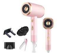 Bizcasa Sèche-cheveux Ionique 1800W,AC Moteur Sèche-Cheveux de Salon avec Bouton Chaud/Froid,3Réglages de Température,Hair Dryer avec Diffuseur et Buse de Coiffage,Super Silencieux