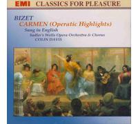 Bizet - Carmen (highlights) - Patricia Johnson, Donald Smith, Raimund Herincx, Elizabeth Robson; Rita Hunter, Ann Robson, Sadler's Wells Opera Chorus & Orchestra, Sir Colin Davis [UK Import]