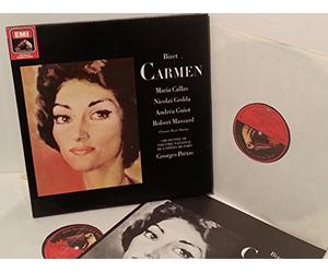 BIZET, MARIA CALLAS, NICOLAI GEDDA, ANDREA GUIOT, ROBERT MASSARD, CHOEURS RENE DUCLOS, ORCHESTRA DU THEATRE NATIONAL DE L'OPERA DE PARIS, GEORGES PRETRE - BIZET, MARIA CALLAS, NICOLAI GEDDA, ANDREA GUIOT, ROBERT MASSARD, CHOEURS RENE DUCLOS, ORCHESTRA DU THEATRE NATIONAL DE L'OPERA DE PARIS, GEORGES PRETRE carmen, oper in vier akten, 2 record box set, 29 0880 3, libretto