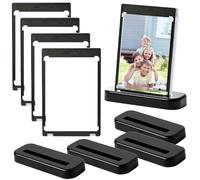 BIZOI 4pcs Protèges Cartes Magnétique, 35PT Porte Cartes Magnétique avec Porte Cartes à Collectionner, Magnétique pour Carte à Collectionner Anti UV pour collection de cartes Pokémon, Magic