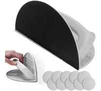 BIZOI Cale a Poncer Angle, Ponceuse D'angle Semi-circulaire Multifonctionnelle avec 10 Disques Abrasifs, Outil de Ponçage Manuel de Détails Portatif pour Coins et Surfaces Planes, Maille 180