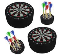 BIZOI Mini Station d'accueil de Fléchettes en Sisal, Mini Station de Fléchettes, 2 Pièces Mini Dart Dock Station de fléchettes pour Maison, Club, L'extérieur pour 12 Flèches