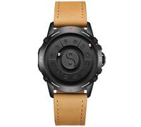 BIZTTLOG Montre à Cadran lévitant for Homme, Montre à Quartz Bagua Chinoise Vintage avec 12 Index Traditionnels, Technologie de lévitation magnétique, Cadeau for Homme(Black3)