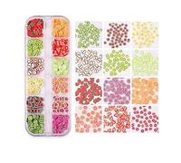 Bizzico Nail Art 3D Fruit Ongles Tranches Assorti pour DIY coration des Ongles (Diverses formes de fruits)
