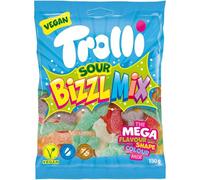 Bizzl Mix Sour - mélange irrésistible de bonbons gélifiés qui offrent une explosion de saveurs acidulées, parfaits pour les amateurs de sensations sucrées - Compatible avec Trolli - 150g