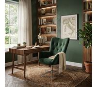 Fauteuil Farida en velours vert