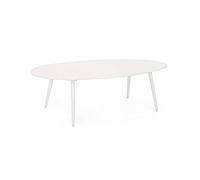 Table de jardin Bizzotto SALON Table basse extérieure Table basse Ridley blanche