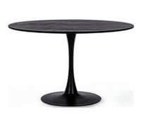 SALON Table de salle à manger Table BLOOM Noir D120