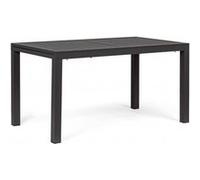 Table de jardin Bizzotto SALON Table extérieure Hilde 140/210 x 77 aluminium anthracite