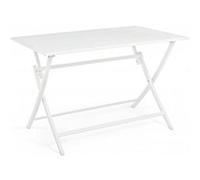 Table de jardin Bizzotto SALON Table extérieure Table pliante rectangle Elin 110 x 70 blanche