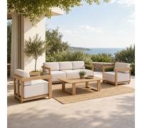 Bizzotto SET4 SALOTTO C-C THESEUS NATURALE 0663370
