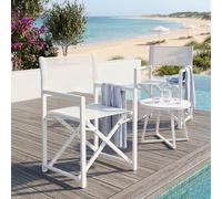Taylor Director Chair Blanc
