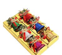 BJ-SHOP Cloches de Noël Pendentif Décoratif Arbre Ornement Cloches d'arbre de Noël 3.5CM 6 Pièces