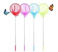 BJ-SHOP Enfants Filet de Peche, Filet a Papillon Extensible Butterfly Bug Jardin Insecte Bird Net Kids Catcher 4 Packs
