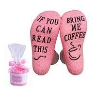 BJ-SHOP If You Can Read This Bring Me Coffee Chaussettes,If You Can Read This Bring Me Chaussettes Longues en Coton Homme Femmes Chaussettes