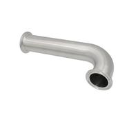 BJADUDJFB Coudes Tri Clamp 1,5" 2" Coude allongé à 90 degrés OD25 32 38 51 mm Coudes avec Tube d'extension Coudes en Acier Inoxydable SS304(OD51 x TC64,L 204MM_SS316L)