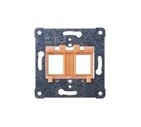 BJC Delta mécanismes - Plaque Support pour 2 connecteurs de données Orange Delta