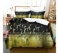 BJCJGGL Parure de Lit 220x240 Adulte Shopping à L'éTranger Housse de Couette 2 Personnes avec Fermeture Éclair et 2 Taie d'oreiller 65x65 cm - Doux Respirant Microfibre Housse de Couette