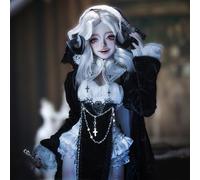 BJD Doll 1/3 Ball Jointed Poupée masculine BJD Poupées faites à la main Jouet avec ensemble complet Vêtements Chaussures Robes Perruque Maquillage pour 15 ans et plus (style C)