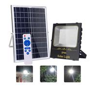 BJdfgE 2000W LED lampe d'inondation mur de rue solaire lumière télécommande extérieure étanche for jardin chemin paysage projecteur(100w)