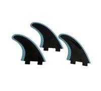 BJdfgE Ailerons de Planche Surf G5 Soft Top 50/50 Foil Sup Accessoire Aileron à pagaie(3 Pcs Blue Fins)