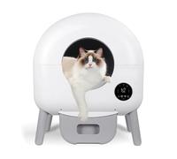 BJdfgE Bac à litière autonettoyant - 2, 23 LB for Chat, bac Automatique for de 100 L, agglomérante autonettoyante pouvant être utilisée, contrôle par Application