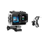 BJdfgE Caméra d'action A10 4K Ultra HD 20MP étanche avec écran Tactile et Zoo 4X(3; Cam and Mic)