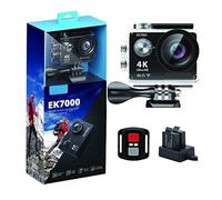 BJdfgE Caméra d'action EK7000 4K avec stabilisation d'image, caméscope DV étanche Ultra HD, caméra de Sport 12MP