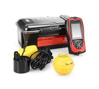BJdfgE Détecteur de Poissons Portable FF1108-1CT 2,4' LCD 100M/300FT Profondeur Alarme Poisson Filaire Sondeur Anglais Russe Options(FF1108-1CLA)