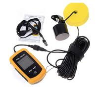 BJdfgE Détecteur de Poissons Sonar 100 m, Couverture à 45 degrés, sondeur d'écho, transducteur d'alarme, détecteur pêche sous-Marine for la en lac et mer(TL88 Fish Finders)