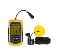 BJdfgE Détecteurs de Poissons Portables 100M Sonar Leurre pêche Sondeur d'écho Détecteur Transducteur d'alarme Pêche en lac et mer(FF1108-1)